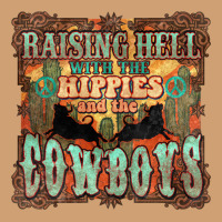 Raising Hell With The Hippies And The Cowboys Vintage Tee | Teevron