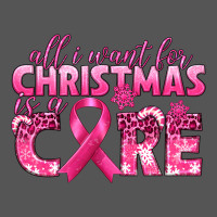 All I Want For Christmas Is A Cure Breast Cancer Zipper Hoodie | Teevron