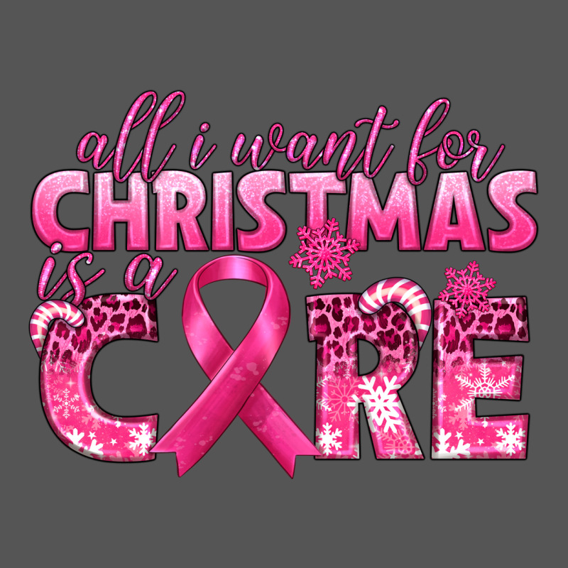 All I Want For Christmas Is A Cure Breast Cancer Zipper Hoodie by texasbilliewilder | Teevron
