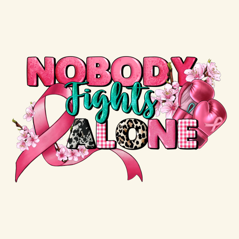 Nobody Fights Alone Cancer Awareness Premium Hoodie by CowGirlArtShop | Teevron