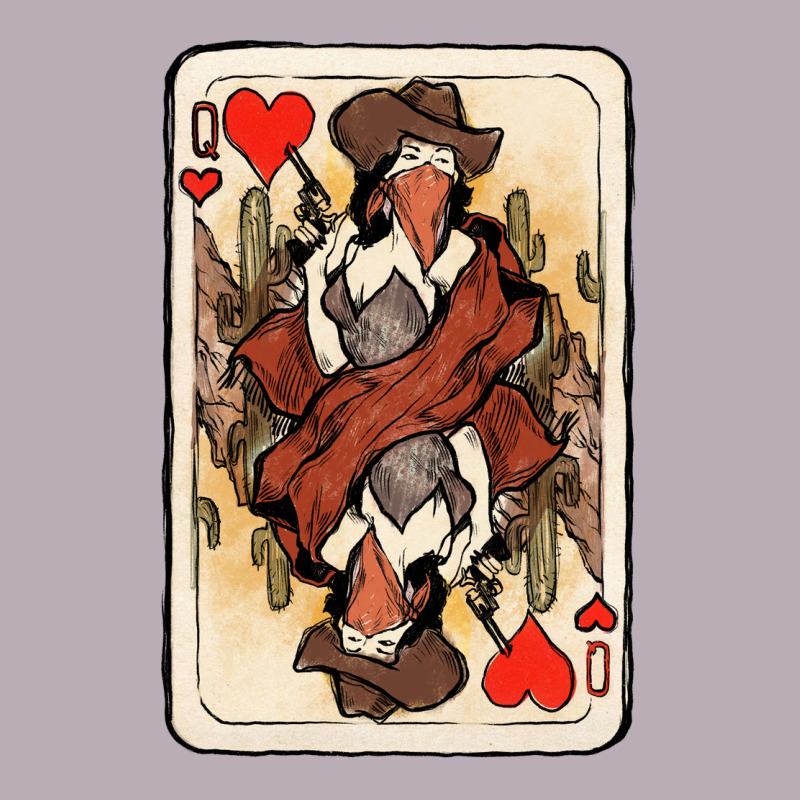 Queen Of Hearts Cowgirl Vintage Tee by NancyCooperArtShop | Teevron