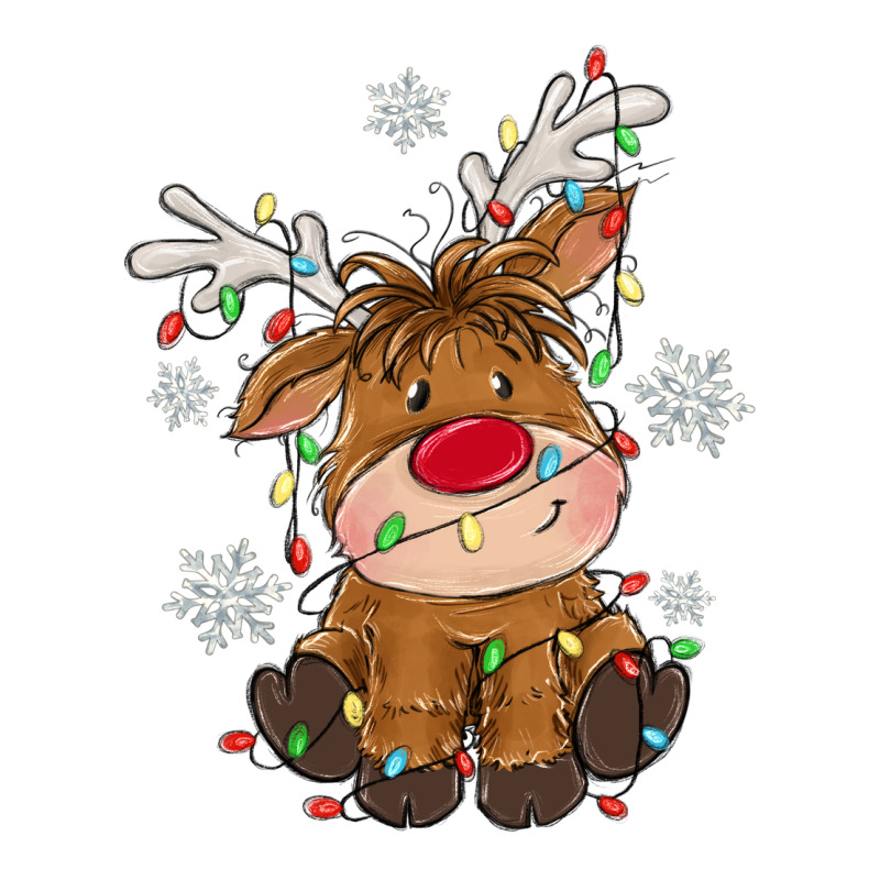 Christmas Reindeer Urban Heavy Tee by MaliasSmallBusiness | Teevron