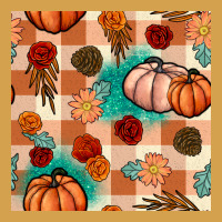 Floral Pumpkins Seamless Pattern Urban Hoodie | Teevron