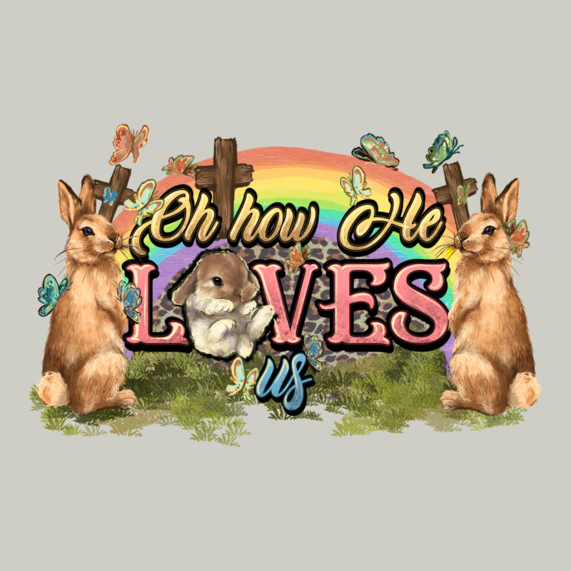 Oh How He Loves Us Cross Easter Day Heavyweight Hoodie by HowdyJamesFarm | Teevron