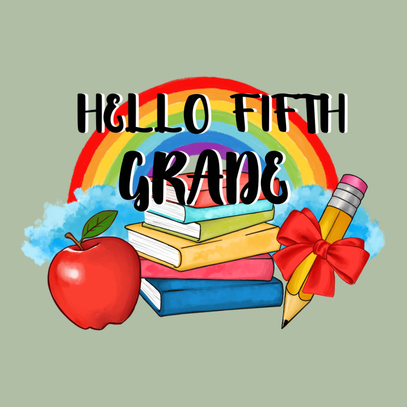 Back To School Hello Fifth Grade 3200x2400 Urban Heavy Tee by AdoDesignShop | Teevron