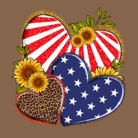 America Heart And Sunflower Premium Tee | Teevron
