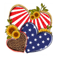 america heart and sunflower | Teevron