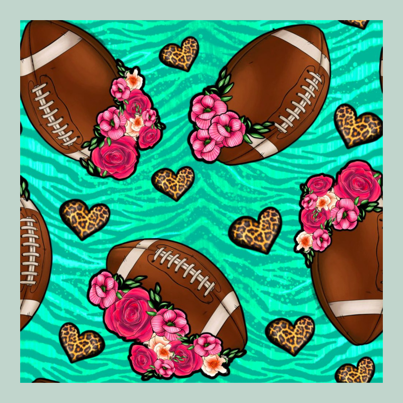 American Football Roses And Hearts Zipper Hoodie by NancyCooperArtShop | Teevron