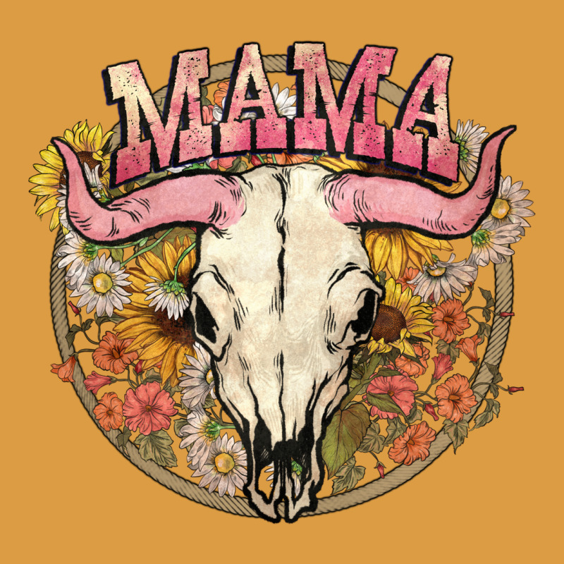 Bullskull Mama Urban Heavy Tee by NancyCooperArtShop | Teevron