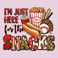 I'm Just Here For The Snacks Baseball Ladies Tee | Teevron