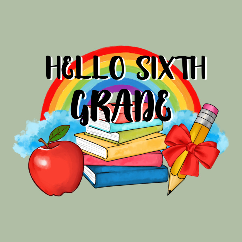 Back To School Hello Sixth Grade 3200x2400 Urban Heavy Tee by AdoDesignShop | Teevron