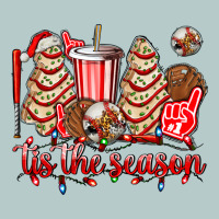 Tis The Season Christmas Tree  Cake Baseball Heavy Core Tee | Teevron