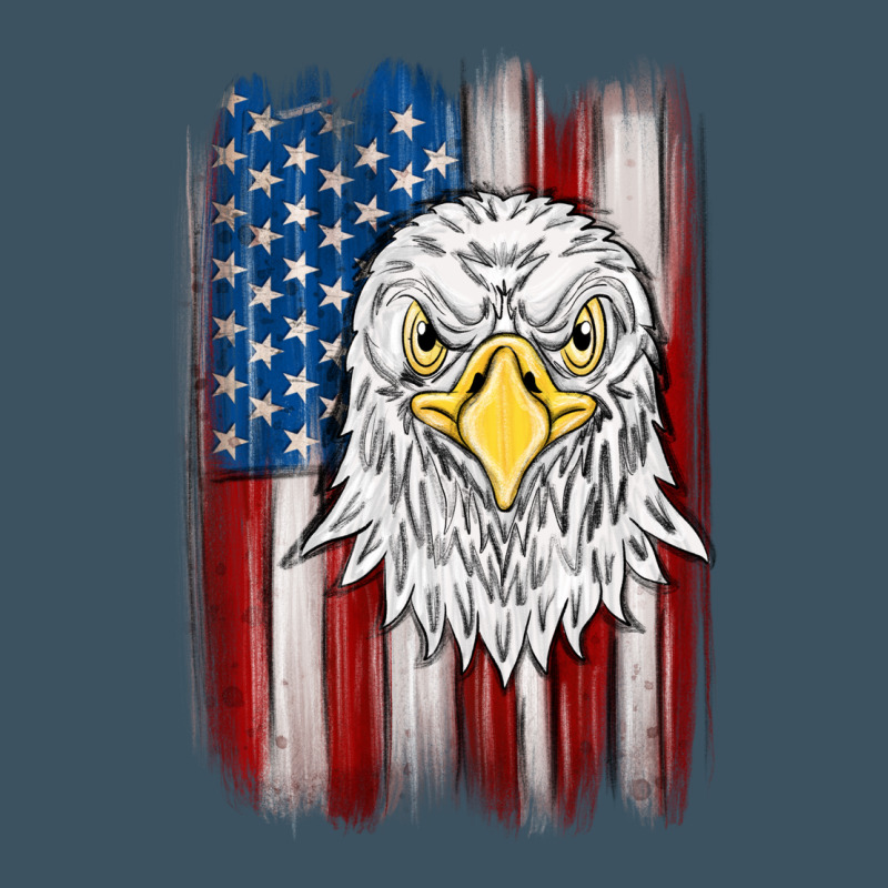 American Flag Eagle Urban Heavy Tee by MaliasSmallBusiness | Teevron