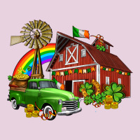 Barn St Patricks With Truck And Shamrocks Ladies Tee | Teevron