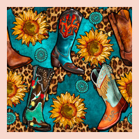 Western Cowboy Boot Seamless Pattern Urban Hoodie | Teevron