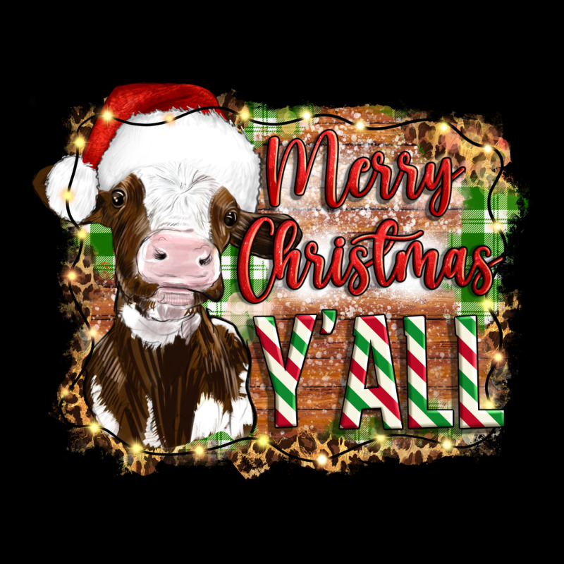 Merry Christmas Y'all Cow Ladies Tee by Artiststas | Teevron