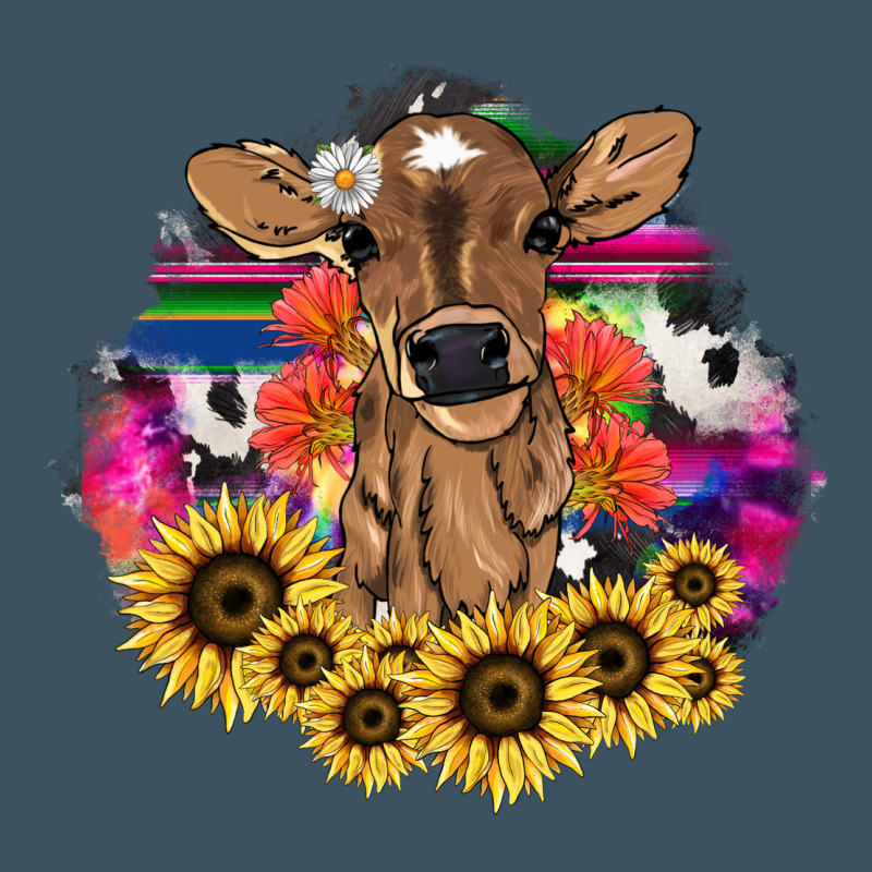 Baby Cow Flower Urban Heavy Tee by NancyCooperArtShop | Teevron