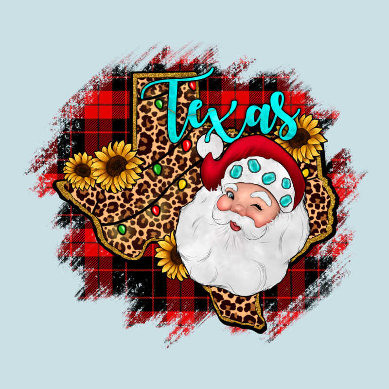 Texas Santa Wood Slice Ornament Ladies Tee by JahusDesignShop | Teevron