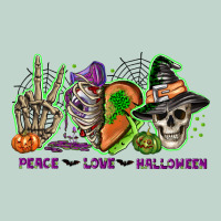 Peace Love Halloween Zipper Hoodie | Teevron