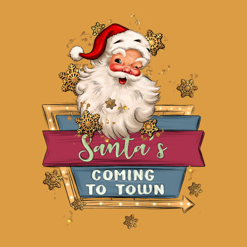 Santa's Coming To Town Urban Heavy Tee by MaliasSmallBusiness | Teevron