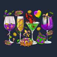 Mardi Gras Wine Glasses Premium Sweatshirt | Teevron