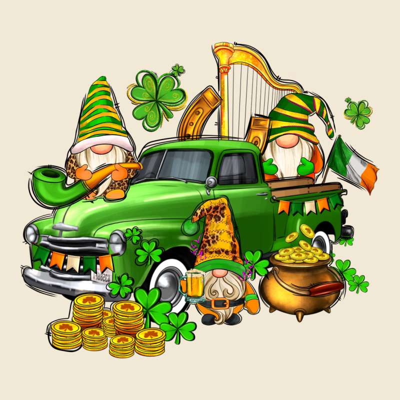 St Patricks Gnomes  With Farm Truck Ladies Tee by AdoDesignShop | Teevron