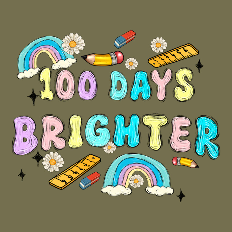 100 Days Brighter Vintage Hoodie by MaliasSmallBusiness | Teevron