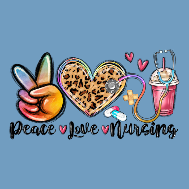 Peace Love Nursing Urban Heavy Tee by MaliasSmallBusiness | Teevron