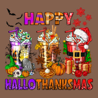Happy Hallothanksmas Coffee Cups Zipper Hoodie | Teevron