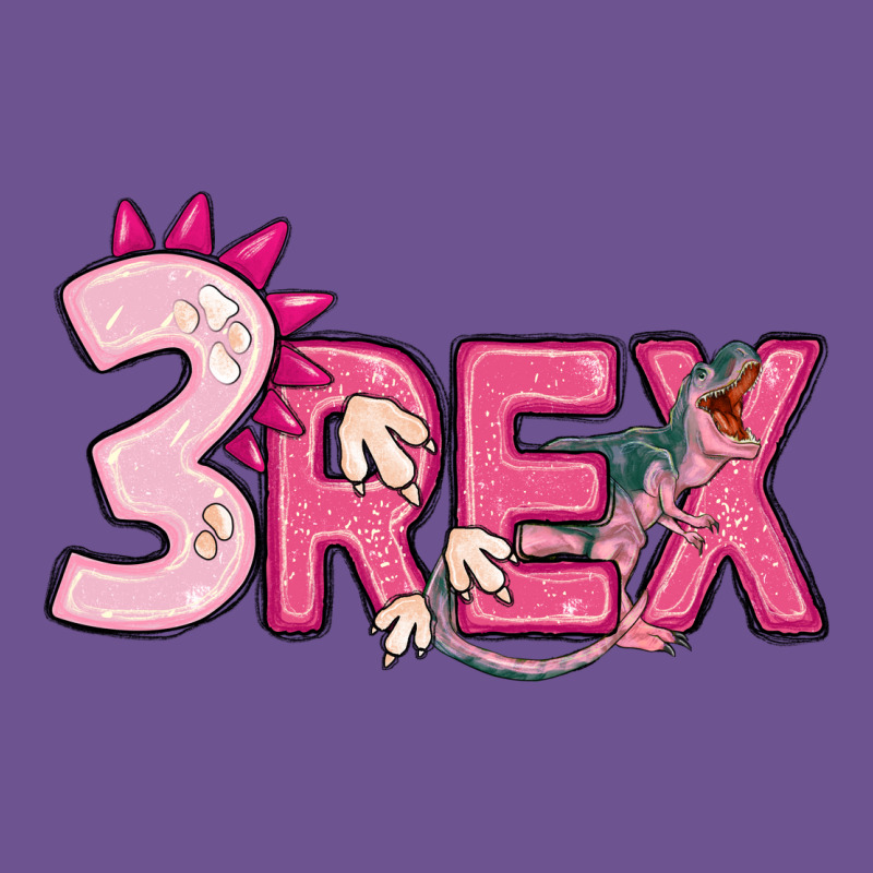 Pink Three Rex Vintage Tee by MaliasSmallBusiness | Teevron