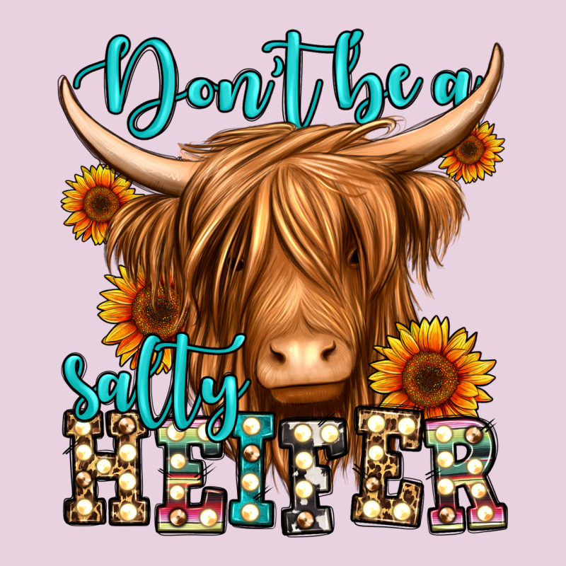 Don't Be A Salty Heifer Long Haired Cow Ladies Tee by Jasminsmagicworld | Teevron