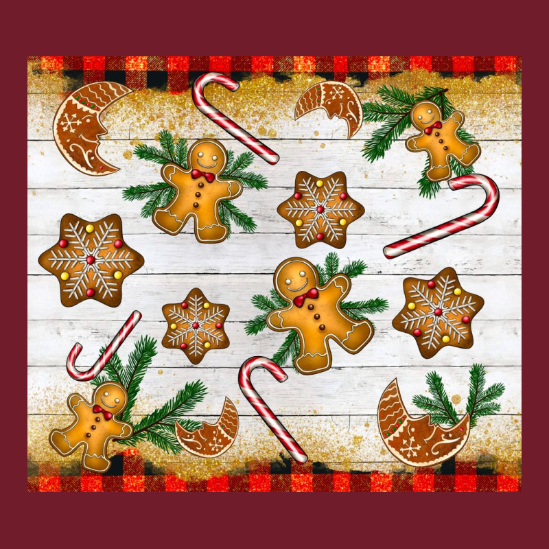Christmas Gingerbread Cookies And Candy Cane Zipper Hoodie by NancyCooperArtShop | Teevron