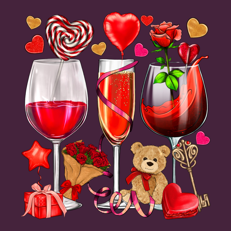 Valentines Day Wine Glasses Classic Tee by NancyCooperArtShop | Teevron