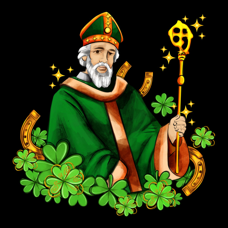 St Patricks And Horseshoes With Shamrocks Ladies Tee by AdoDesignShop | Teevron