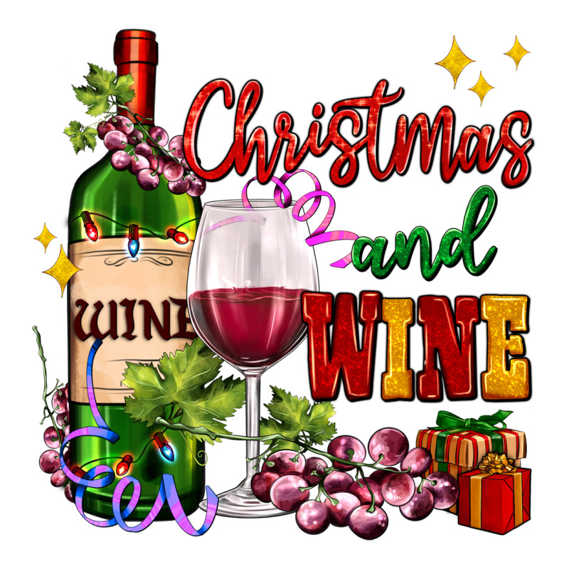 Christmas And Wine Premium Tee by AdoDesignShop | Teevron