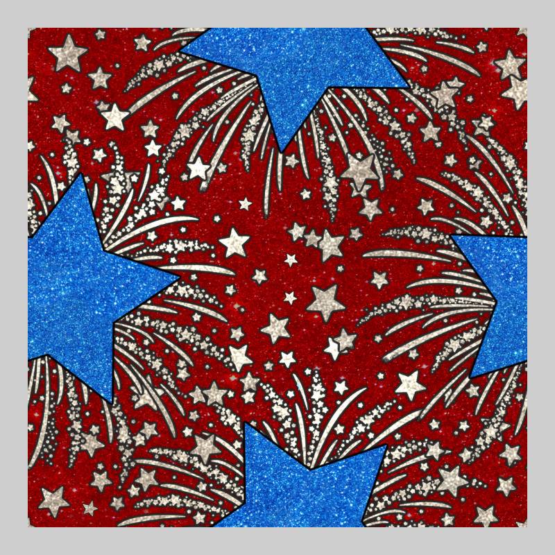 Glitter 4th Of July Seamless Pattern Premium Tee by BundleAndBundleShop | Teevron