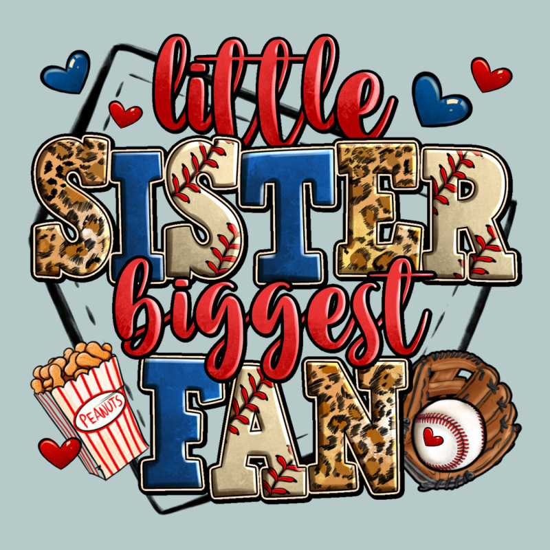 Little Sister Biggest Fan Baseball Heavy Core Tee by Jasminsmagicworld | Teevron