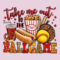 Take Me Out To The Ball Game Softball Ladies Tee | Teevron