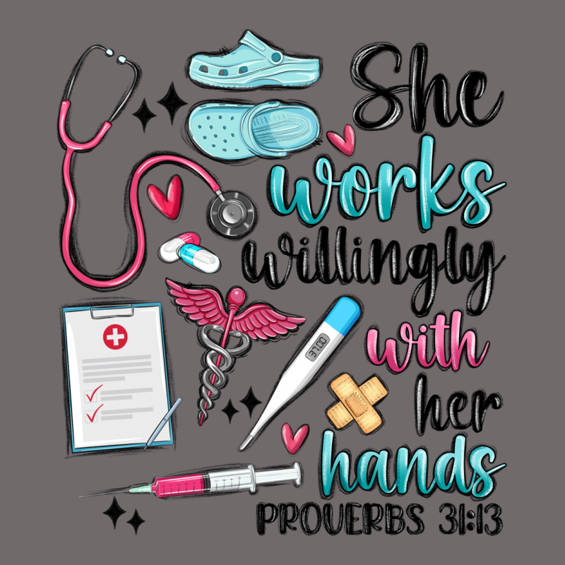 She Works Willingly With Her Hands Urban Heavy Tee by MaliasSmallBusiness | Teevron