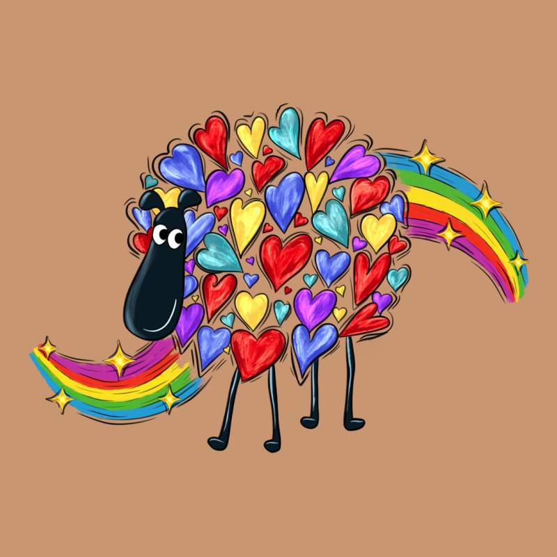Rainbow Sheep Heavyweight Hoodie by CowGirlArtShop | Teevron