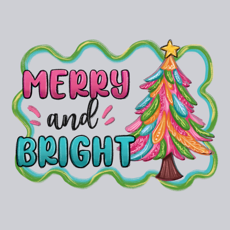 Merry And Bright Christmas Tree Classic Tee by MaliasSmallBusiness | Teevron
