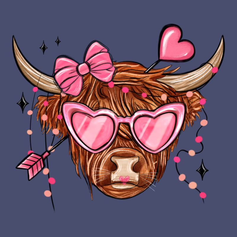 Valentines Day Long Haired Cow Vintage Tee by MaliasSmallBusiness | Teevron