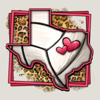 Leopard Volleyball Texas Map Heavy Core Tee | Teevron