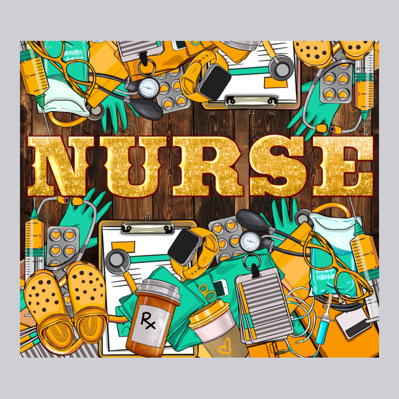 Green And Yellow Nurse Heavyweight Sweatshirt by LillyAllenDesigns | Teevron