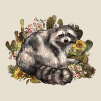 Floral Racoon Western Urban Heavy Tee | Teevron