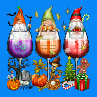 Hallothanksmas Wine Glasses And Gnomes Zipper Hoodie | Teevron