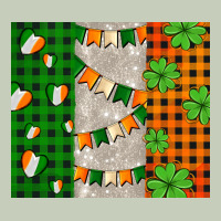 Irish Flag With Shamrocks And Heart Ladies Tee | Teevron