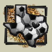 Leopard Soccer Texas Map Heavy Core Tee | Teevron
