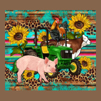 Western Farm Tractor Pig Rooster Cow Sunflowers Premium Tee | Teevron