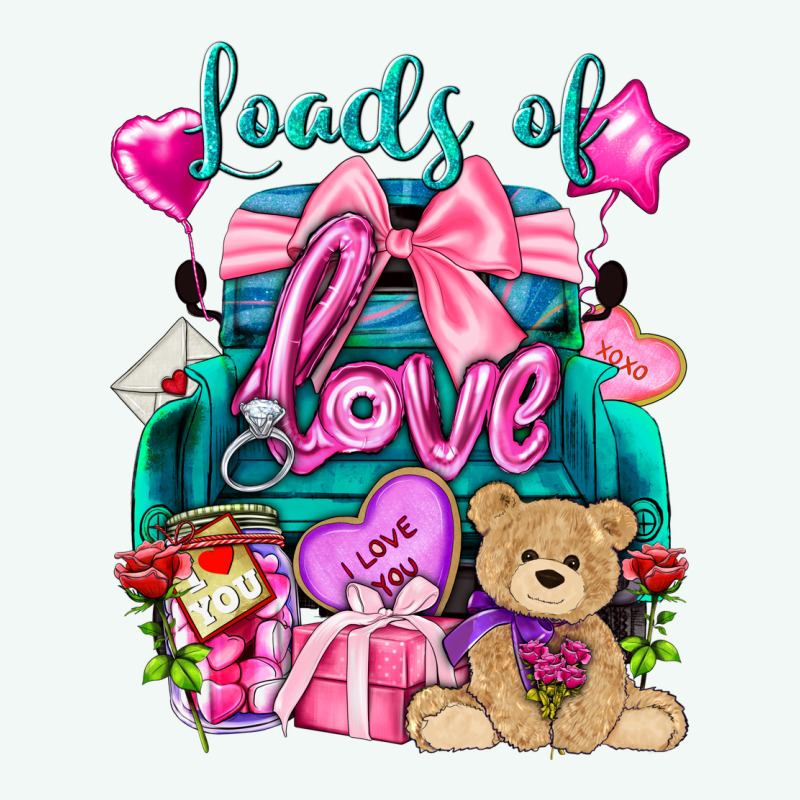 Loads Of Love Truck Valentine's Day Premium Hoodie by HowdyJamesFarm | Teevron